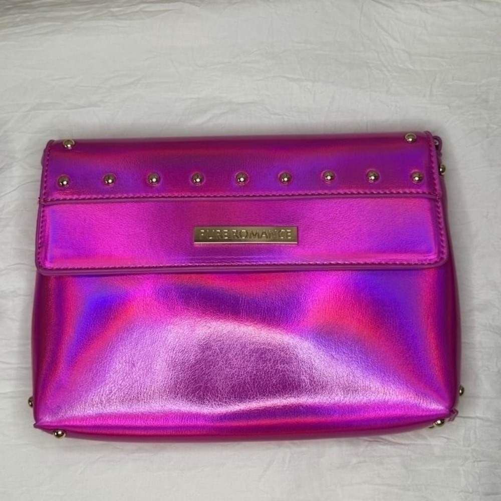 Pure Romance hot pink iridescent bag purse handbag- dimples Barbiecore girly